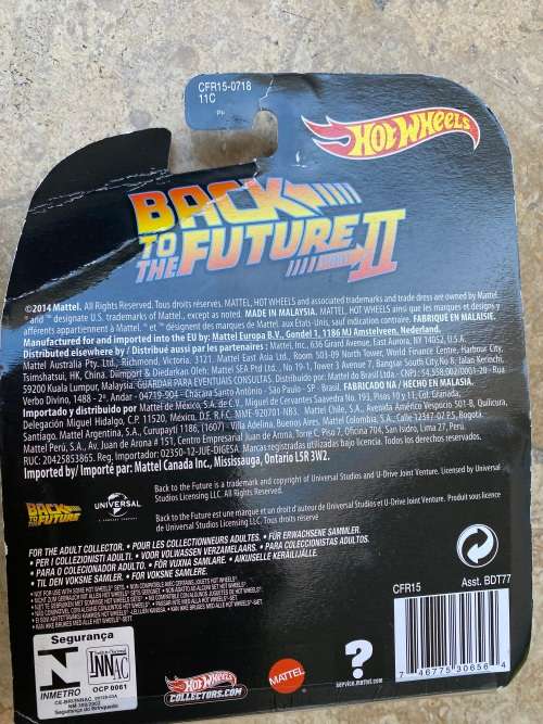 hot wheels back to the future 2 , time machine hover mode die cast
