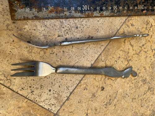 carol boyes vintage fork pair