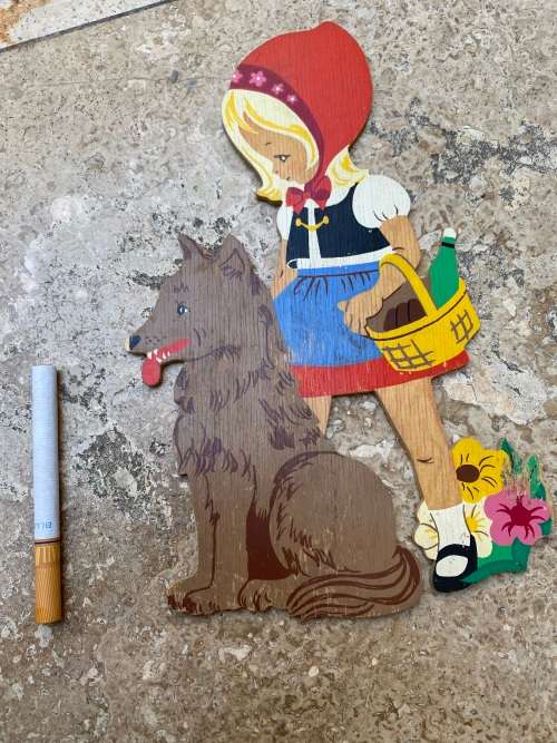 vintage rare Mertons Kunst little red riding hood no 1018  alfred Mertons , Paddington bear pair
