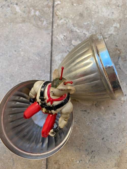 1994 biker mice btf vinnie Galoob in metal egg tin