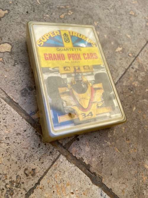 vintage super trumps quartette Grand prix cars no 51810