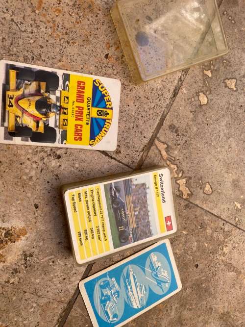 vintage super trumps quartette Grand prix cars no 51810