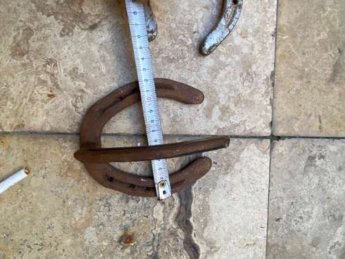 vintage horse shoe horseshoe coat hook pair rustic