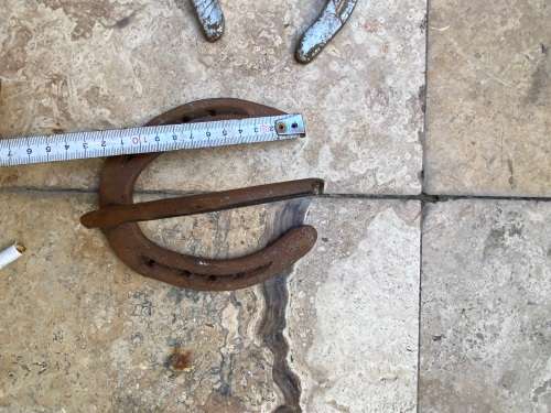 vintage horse shoe horseshoe coat hook pair rustic