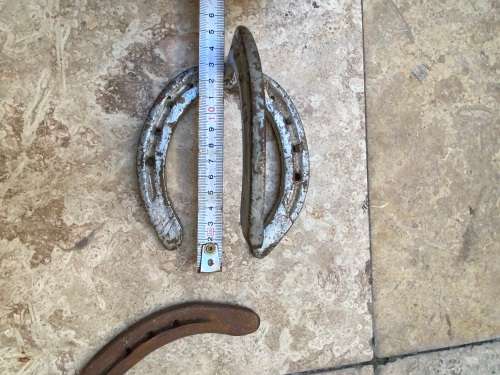 vintage horse shoe horseshoe coat hook pair rustic