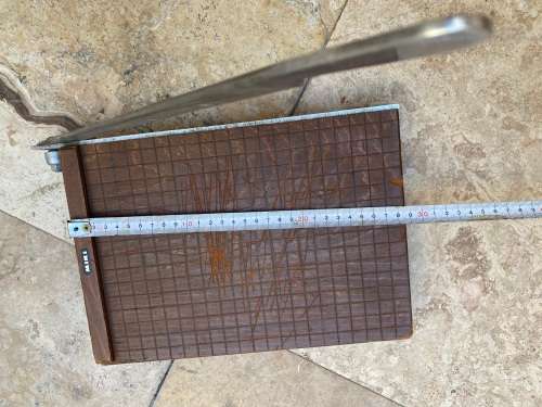 vintage Miki paper guillotine  cutter Japan