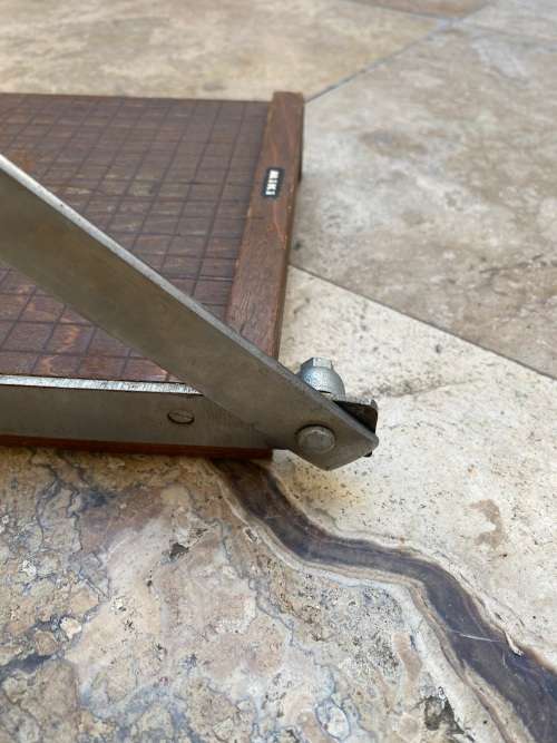 vintage Miki paper guillotine  cutter Japan