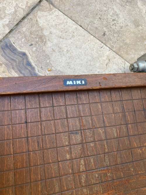 vintage Miki paper guillotine  cutter Japan