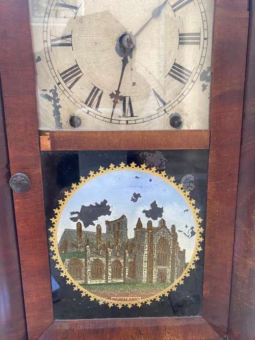 vintage Sharp steeple gothic mantel clock new haven clock co