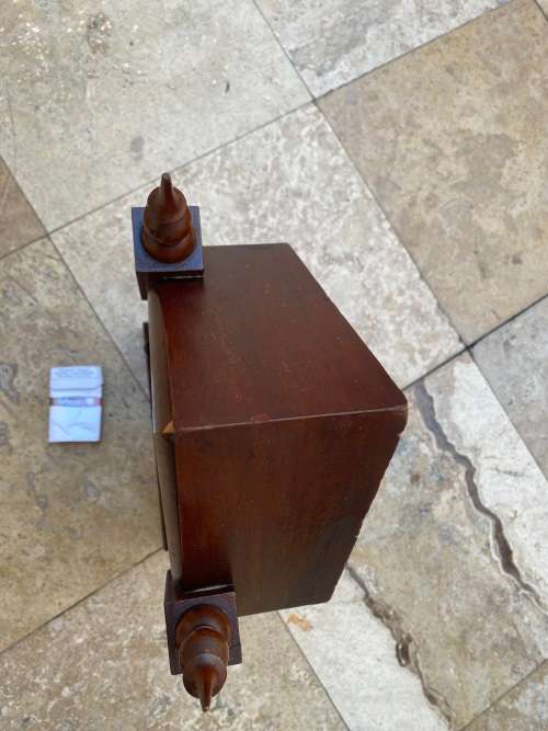 vintage Sharp steeple gothic mantel clock new haven clock co