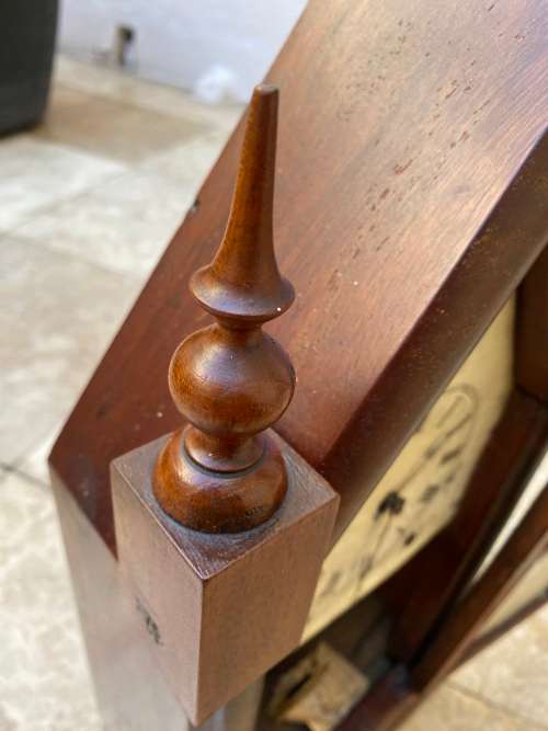 vintage Sharp steeple gothic mantel clock new haven clock co