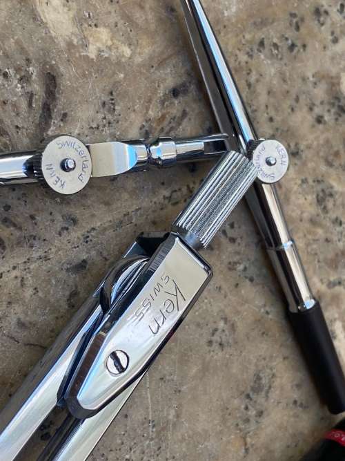 kern swiss technical drafting instruments with Rotring variant pen 0.2