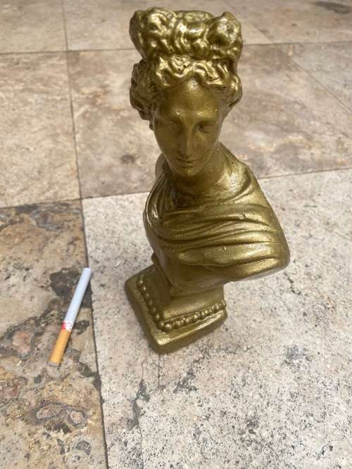 Vintage David bust statue Gold