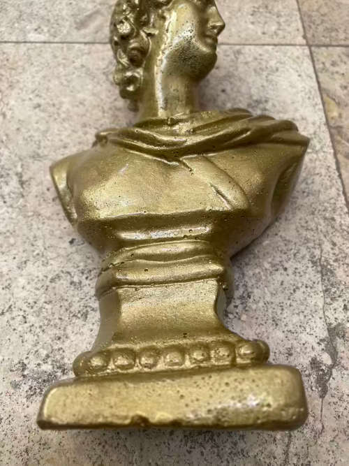 Vintage David bust statue Gold