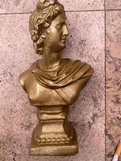 Vintage David bust statue Gold