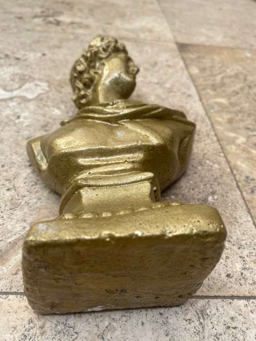 Vintage David bust statue Gold
