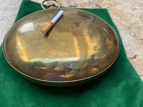 De Villiers & son Charles Greig clock Replica Railway heavy brass wall Clock