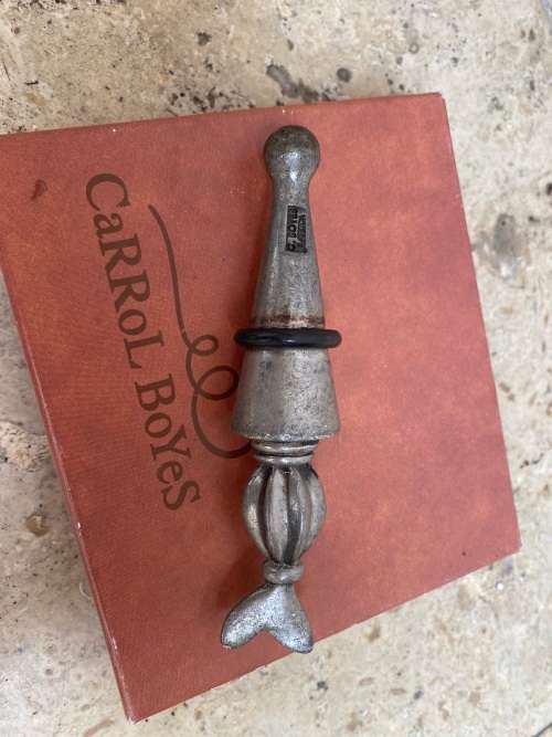 carrol boyes winestopper wine stop bottle stopper fish tail