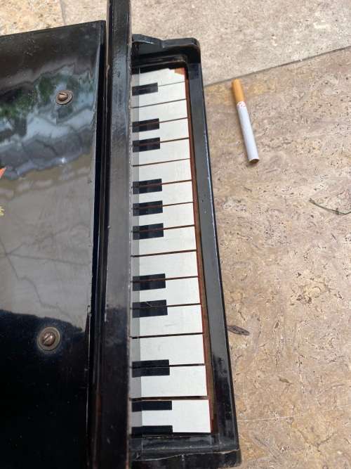 vintage wooden toy piano TLC plays fine