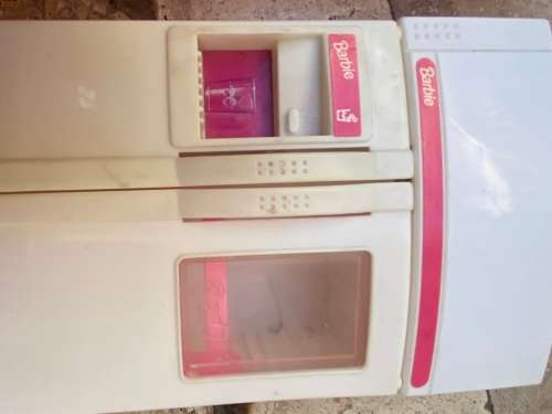 vintage Barbie 1994 mattel kitchen and fridge pair