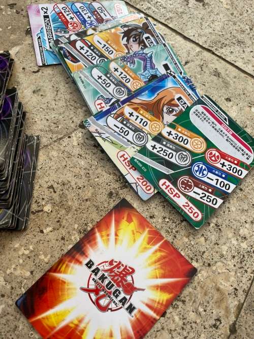 vintage bakugan trading battle brawler card lot of 36 cards