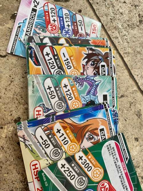 vintage bakugan trading battle brawler card lot of 36 cards