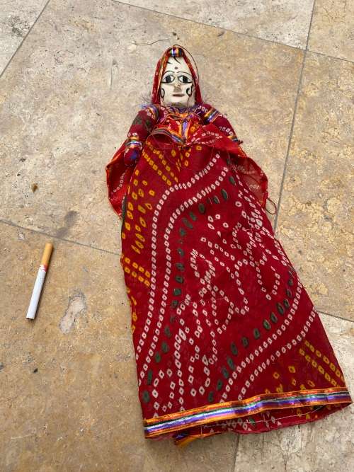 vintage Indian puppet / folk art doll Indonesia