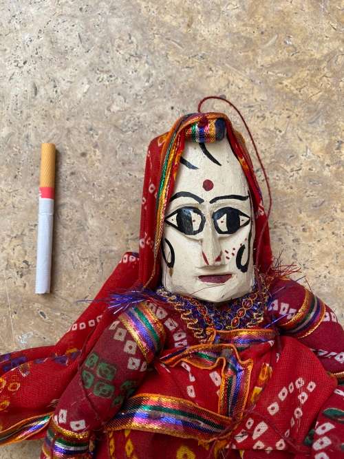 vintage Indian puppet / folk art doll Indonesia