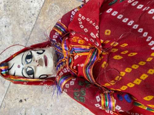 vintage Indian puppet / folk art doll Indonesia