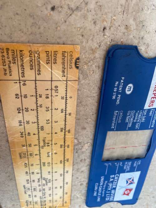 vintage union castle conversion chart reserved for crew