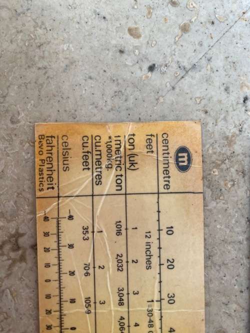 vintage union castle conversion chart reserved for crew