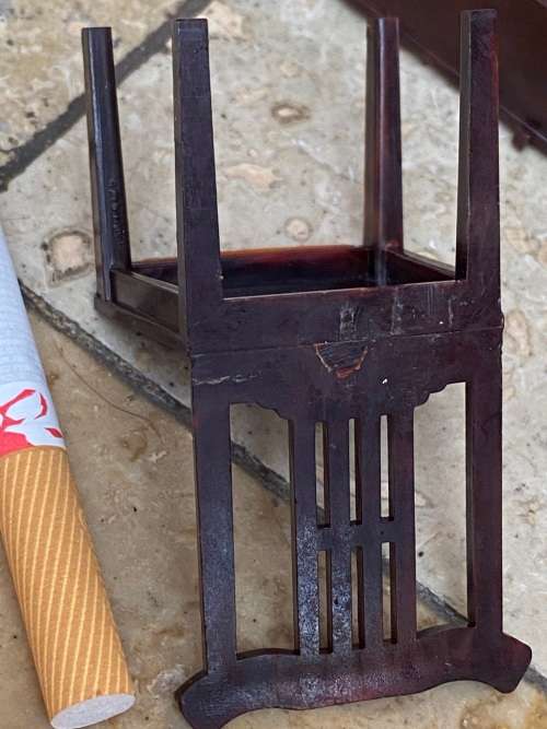 vintage doll house furniture 4 chairs and dresser J.P CO usa