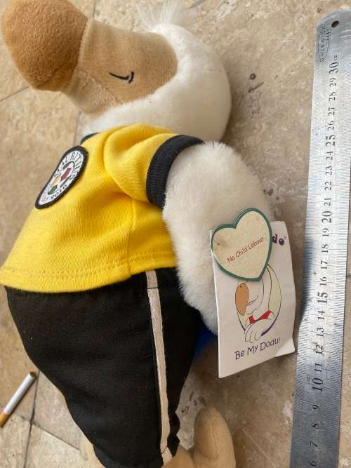 rare wally dodo 2006 plush doll in fifa soccer mascot outfit Mauritius