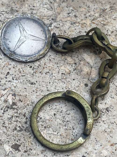RARE Mercedes Benz Argentina Sterling silver key chain 1976