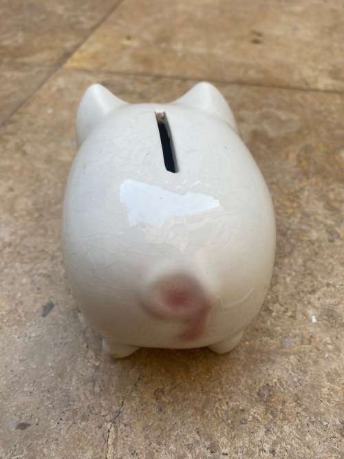 vintage ceramic Elweco piggy bank