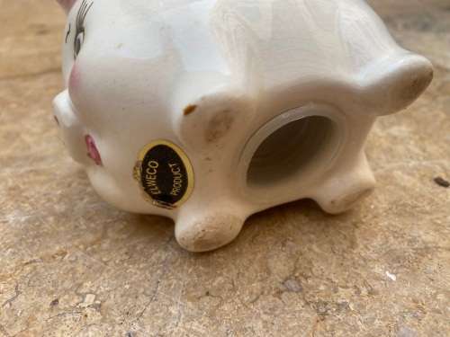 vintage ceramic Elweco piggy bank