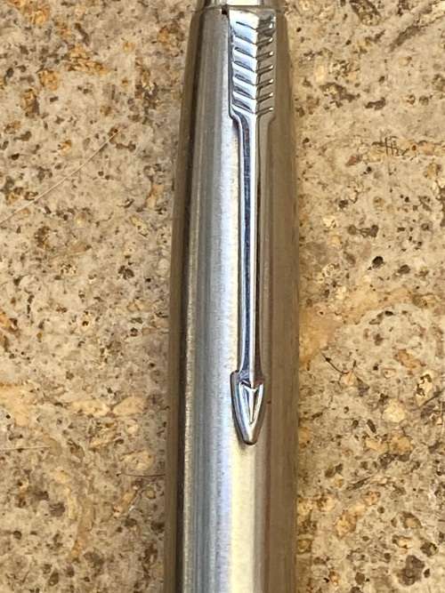 vintage Parker fountain Pen 21  made in USA gun metal grey