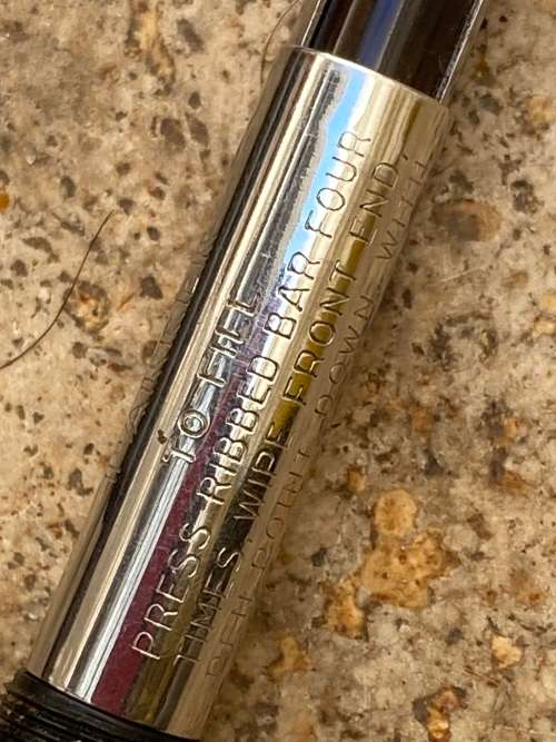 vintage Parker fountain Pen 21  made in USA gun metal grey