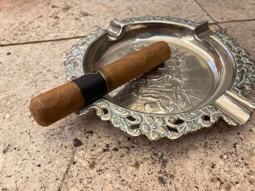 vintage Dutch 3d siver plate cigar ashtray , coin tray