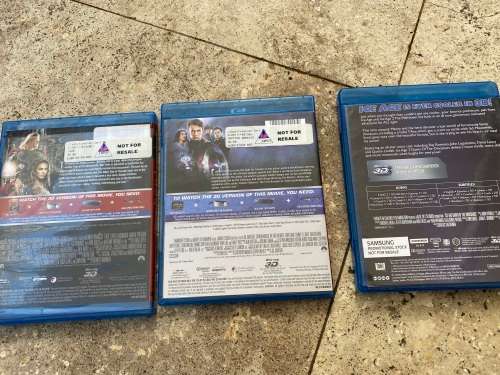 thor 3d captain america 3d ice age 3 3d blu ray lot