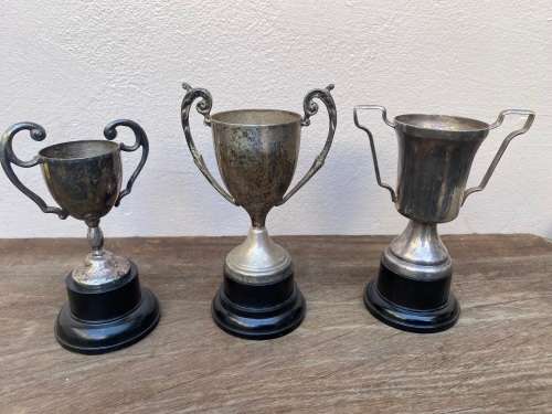 old trophy lot set of 3