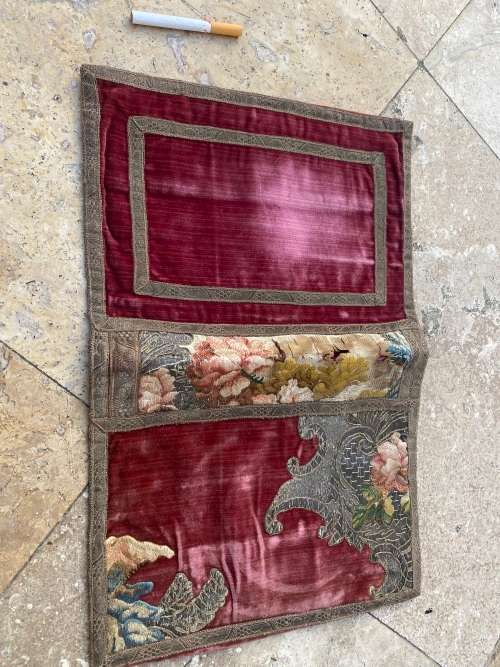 Vintage tapestry embroidered book sleeve