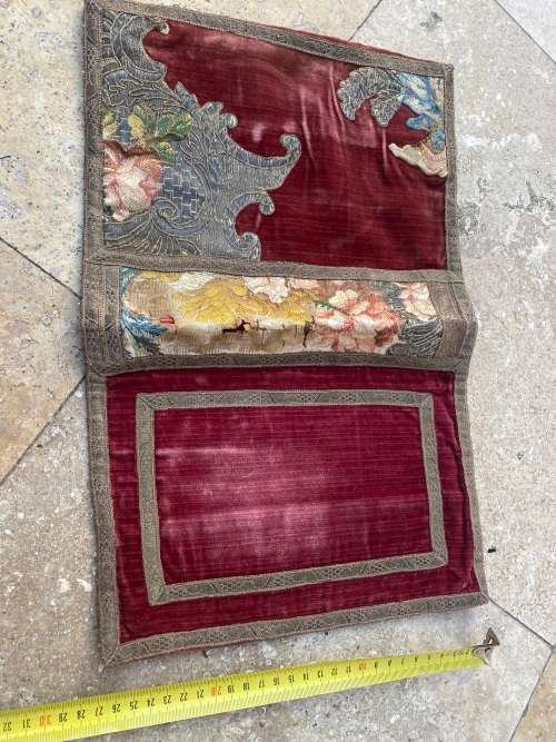 Vintage tapestry embroidered book sleeve