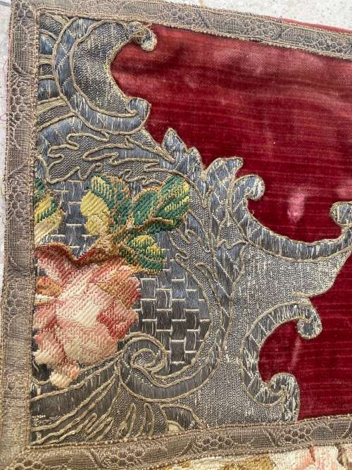 Vintage tapestry embroidered book sleeve