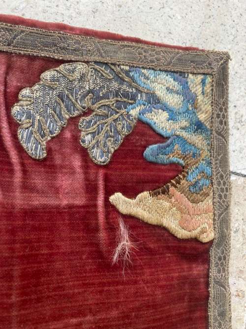 Vintage tapestry embroidered book sleeve