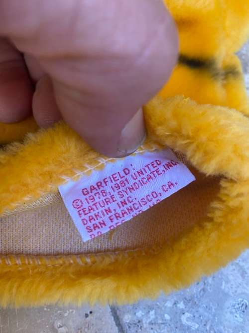 Vintage Garfield hand puppet as new