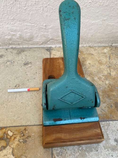 Vintage heavy steel office  paper punch