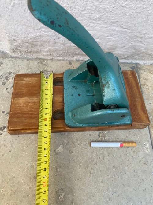 Vintage heavy steel office  paper punch