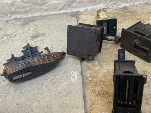 vintage die cast pencil sharpener sharpeners lot of 5