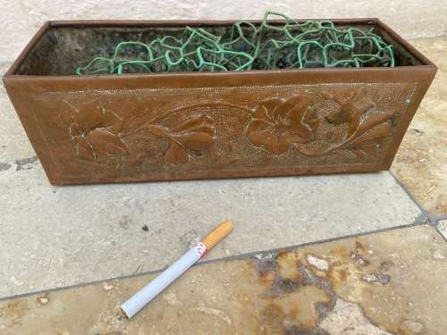 Vintage copper planter